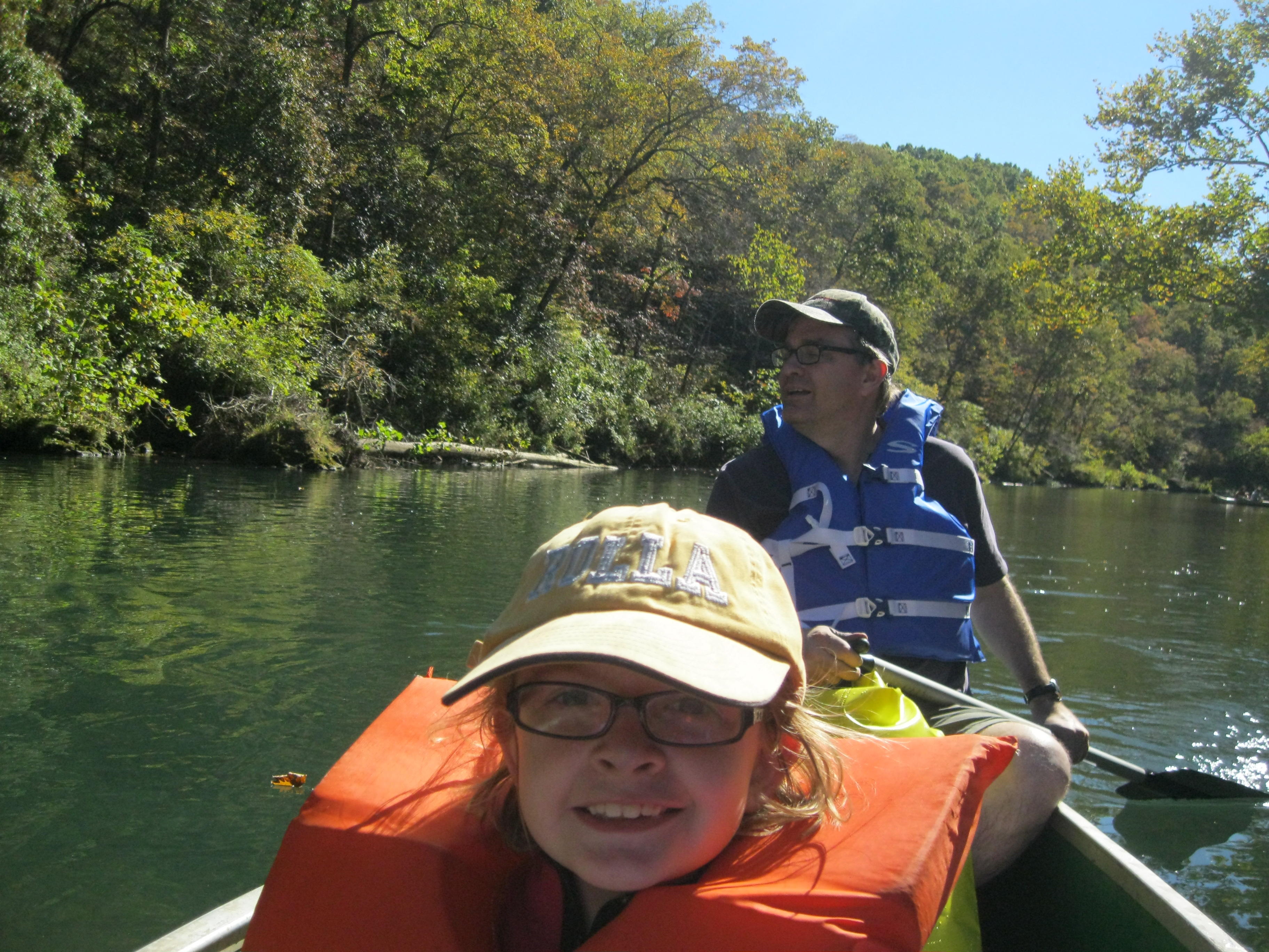 2011-10-01 Maramec River float Jane and Randy.jpg